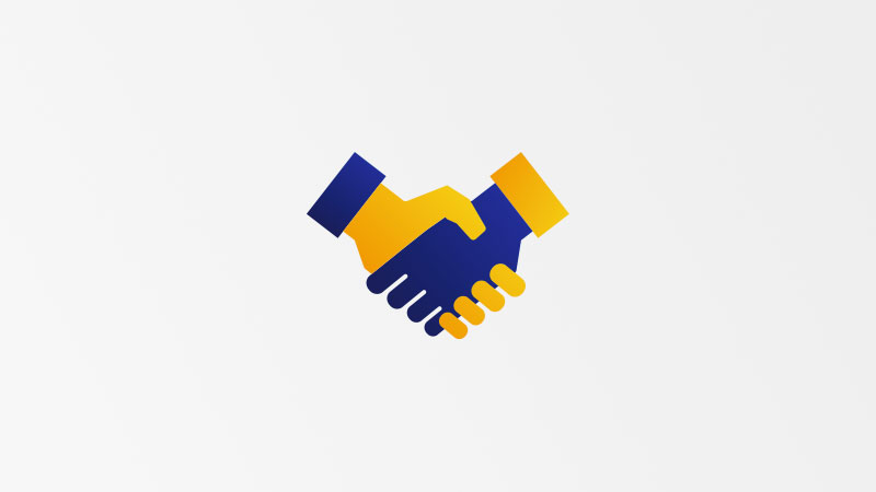 Illustration of hand shake between two partners. Illustration of hand shake between two partners.